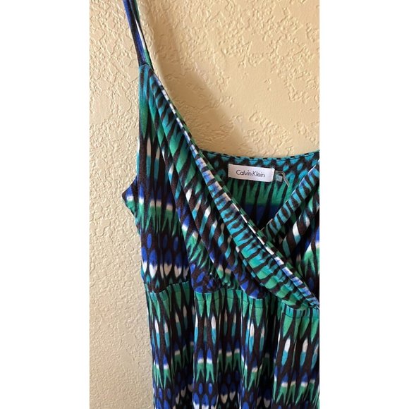Calvin Klein spaghetti strap Maxi Dress Sz 8 - Picture 7 of 7